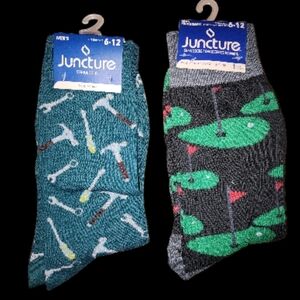 Men's Patterned Socks - Tools And Golf